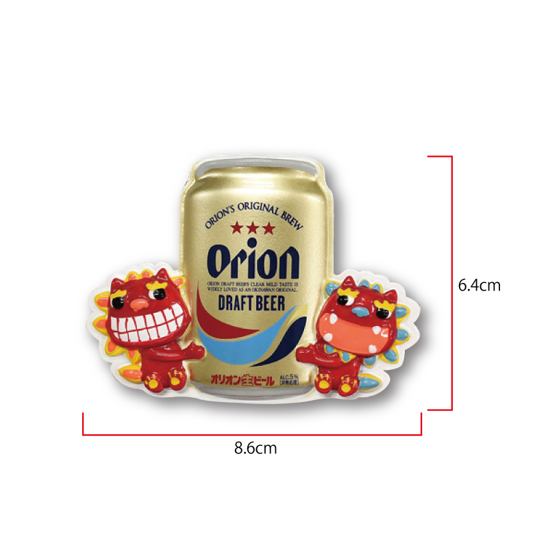 オリオンビール・マグネット（シーサー＆缶）